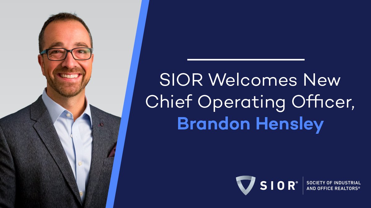 #SIOR is thrilled to announce Brandon Hensley has been hired as COO. Brandon brings 20+ yrs of experience in association leadership &amp; board advising. We're honored to welcome him to the SIOR team so please join us in congratulating him! hubs.ly/H0RSBx40 #CRE