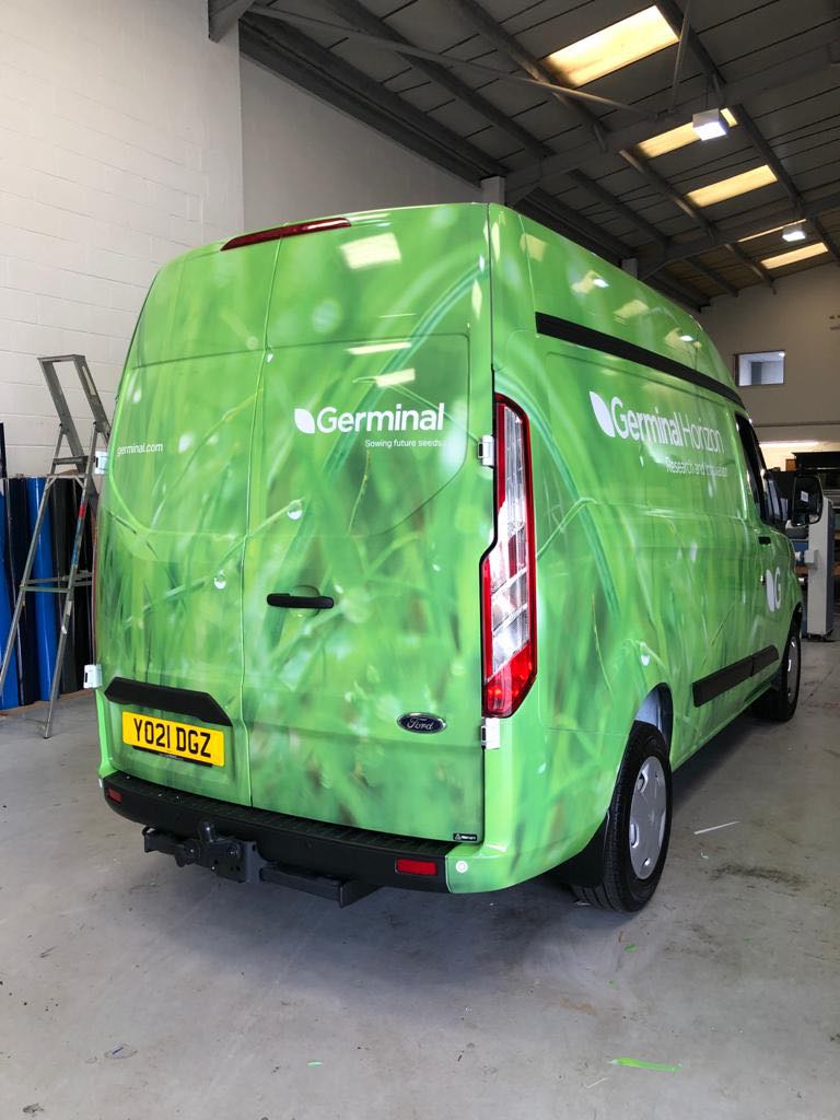 Allen_Signs's tweet photo. We are delighted to be working with @wearegerminal where we have recently wrapped one of their vehicles using @ArlonGraphics
We then arranged to deliver this van to Wales for them...
You'll agree it won't be missed on the roads!
#vehiclegraphics #allensigns #signage #brand https://t.co/ATA6baVBBz