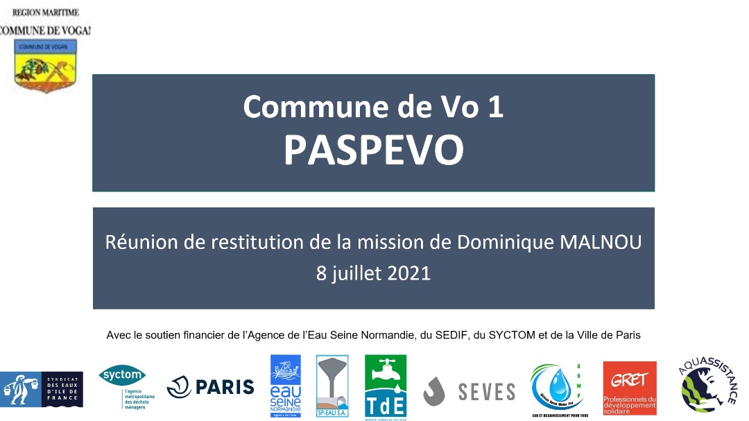 MairieVo1's tweet photo. Coup de fin pour la mission de Dominique Malnou de @aquassistance qui a séjourné dans la commune pendant trois sem
Cette mission du #PASPEVO avec #SEVES et @af_ruralwater a permis d'affiner le zonage en vue de la règlementation communale sur les équipements d'assainissement https://t.co/FMNSH4Oprl