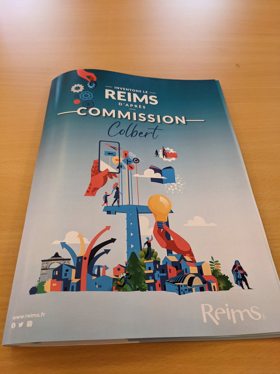 avrilalexandre's tweet photo. La commission Colbert vient de remettre un livret de 111 propositions pour l'avenir de la @VilledeReims divisées en 4 axes : solidarité, jeunesse,  numérique et l'attractivité de la ville. https://t.co/Oj9EVQKqM6