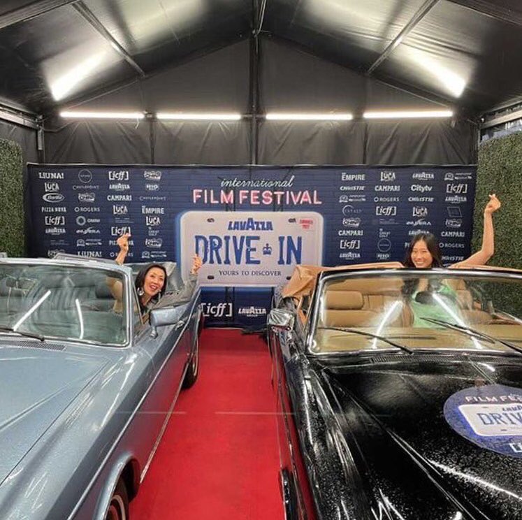 Nothing but belly laughs w/ beautiful &amp; talented <a href="/tinayjung/">Tina Jung</a>. Tks everyone who came for North American premiere of Okay! Madam at Lavazza Drive-In Film Festival. Had fun co-hosting live Q &amp; A w/ dir Lee Cheol-ha &amp; stars Uhm Jung-hwa &amp; Park Sung-woong in a Rolls-Royce! #icff2021