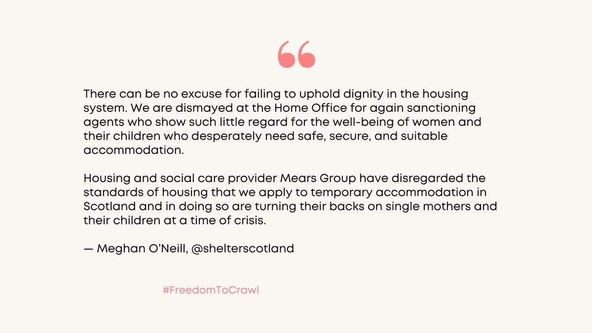roofcoalition's tweet photo. As part of the #FreedomToCrawl campaign, Meghan O'Neill of @shelterscotland believes that all babies should have freedom to crawl and all mothers should have dignity in housing. 

Do you? Join the movement today: https://t.co/HyFjTCaPQQ https://t.co/KAVpGAGdui