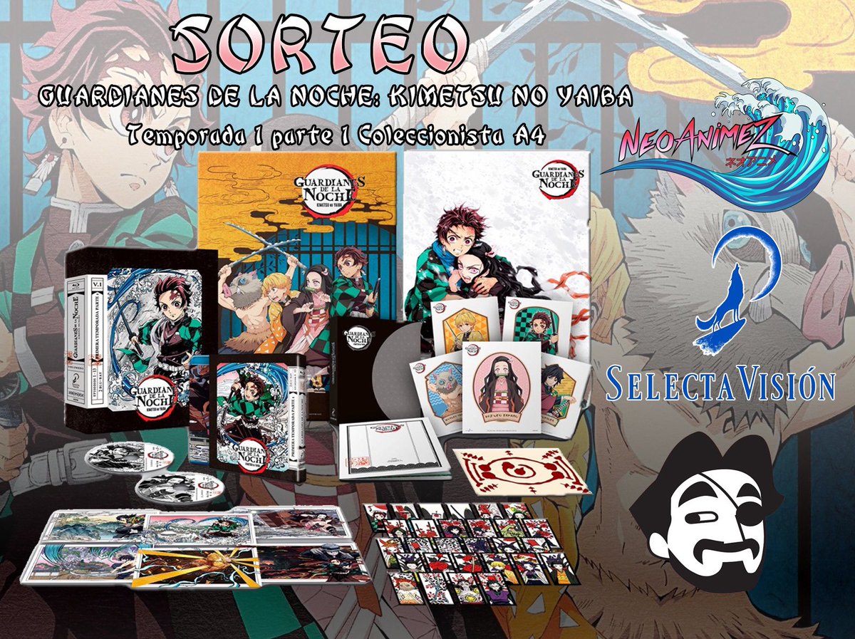 VivaErManga's tweet image. 💥¡Sorteazo en el que podéis ganar la 1ª parte de la 1ª temporada de ‘Kimetsu no Yaiba’!💥

Cómo participar:
🏃🏻‍♂️Sigue a @NeoAnimeZ, @SelectaVision y @VivaErManga 
👫Comenta nombrando dos amigos usando el hashtag #KimetsuNoYaiba 
🔄RT este tuit
🇪🇸Sólo España
📆Hasta 17/07 - 23:59h