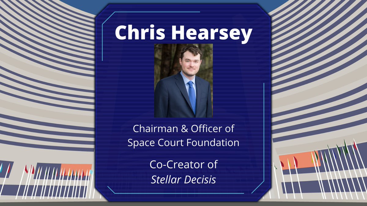 spacecourtfdn's tweet photo. Meet the creators of #StellarDecisis!
Chris Hearsey, Co-Creator, Chairman & Officer of the Space Court Foundation
Subscribe to https://t.co/OJYR5xO8KJ and watch July 20th!
#StellarDecisis
#planetarydefense
#spacecourt
#spacelaw
#PracticeLikeASpaceLawyer https://t.co/Mjxun7r0LB