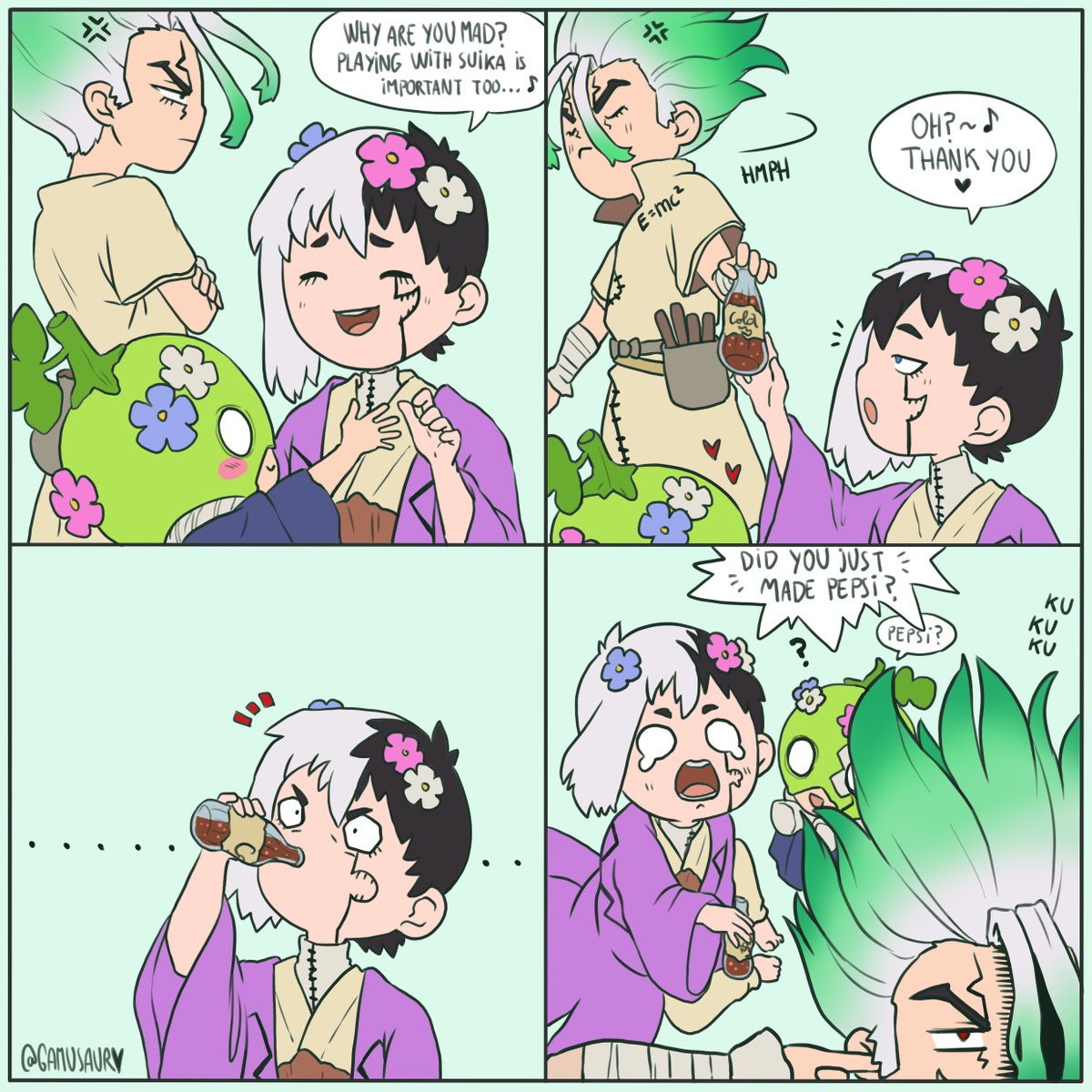 Senku is evil 😈
Which soda do you prefer? 👀
#DrSTONE #dcst 