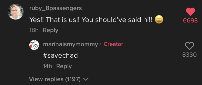 mcnuggetmel's tweet photo. This is funny #8passangers #savechad https://t.co/4QmuHNyfcC