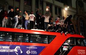 Climbing buses is ridiculous. Why would anybody need to mount a vehicle in order to better express themselves? It’s a load of utter crap.

Perhaps somebody should develop human spikes…like the ones that are put on window sills to keep the pigeons away. 

#QuickSolution