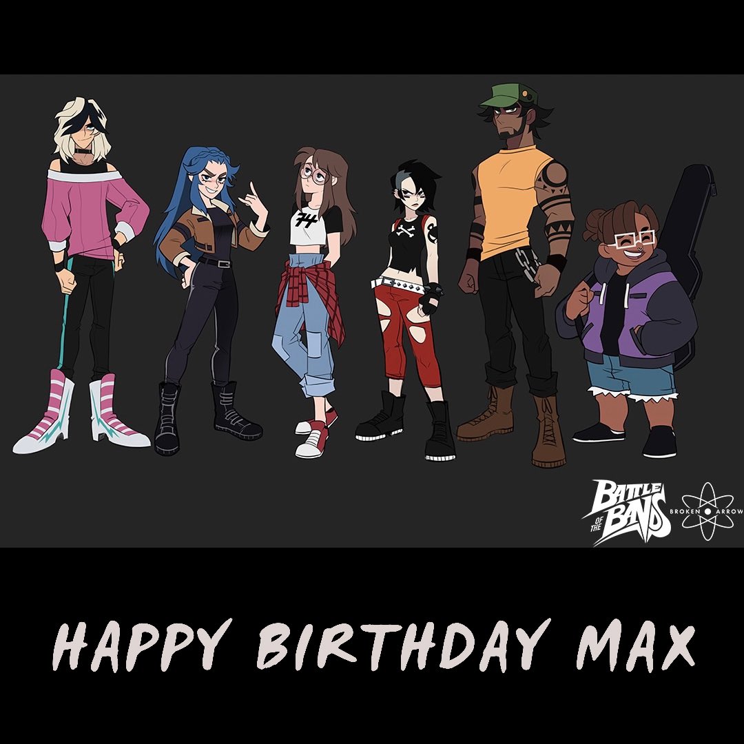 Happy birthday to our rocking lead character Max <a href="/drunkenfix/">✖️ Max Monroy</a> . We hope he rocked hard yesterday but we are so proud of him &amp; honored to work w/ him. He gave a new life to this show &amp; we are so excited for the future with him. Thank you so much Max &amp; HAPPY FUCKIN BIRTHDAY 💛🤘✨⚡️