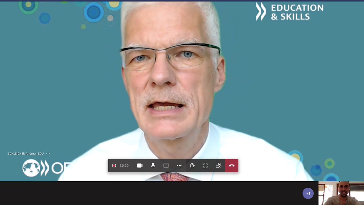 'The more intersting things you see in life are not in front of us, but in the margins of our perception. There is where real change happens and where #schools and #learningecosystems are evolving'. Thanks for a great conversation <a href="/SchleicherOECD/">Andreas Schleicher</a> <a href="/OECD/">OECD ➡️ Better Policies for Better Lives</a> <a href="/neteduproject/">NetEduProject</a> <a href="/ross0hall/">ross hall</a>