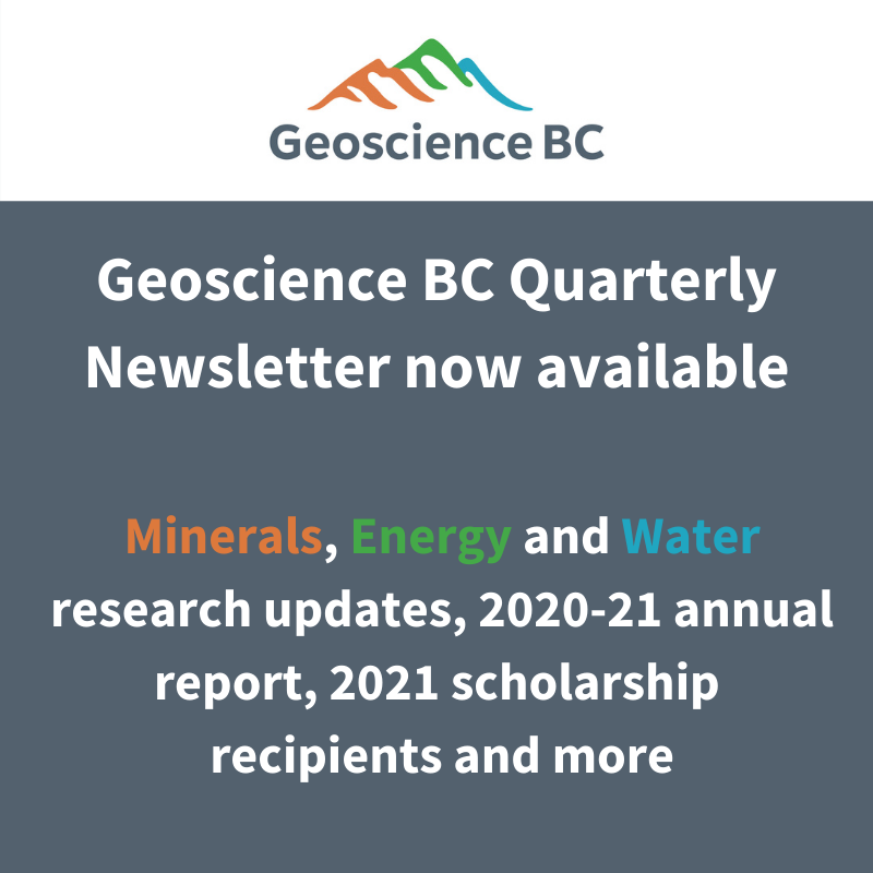 GeoscienceBC's tweet photo. Our latest quarterly e-news highlights #minerals, innovative #water treatment, #geothermal #energy, #seismicity research and much much more. https://t.co/ySmvoab66y https://t.co/1AspfPpYIP