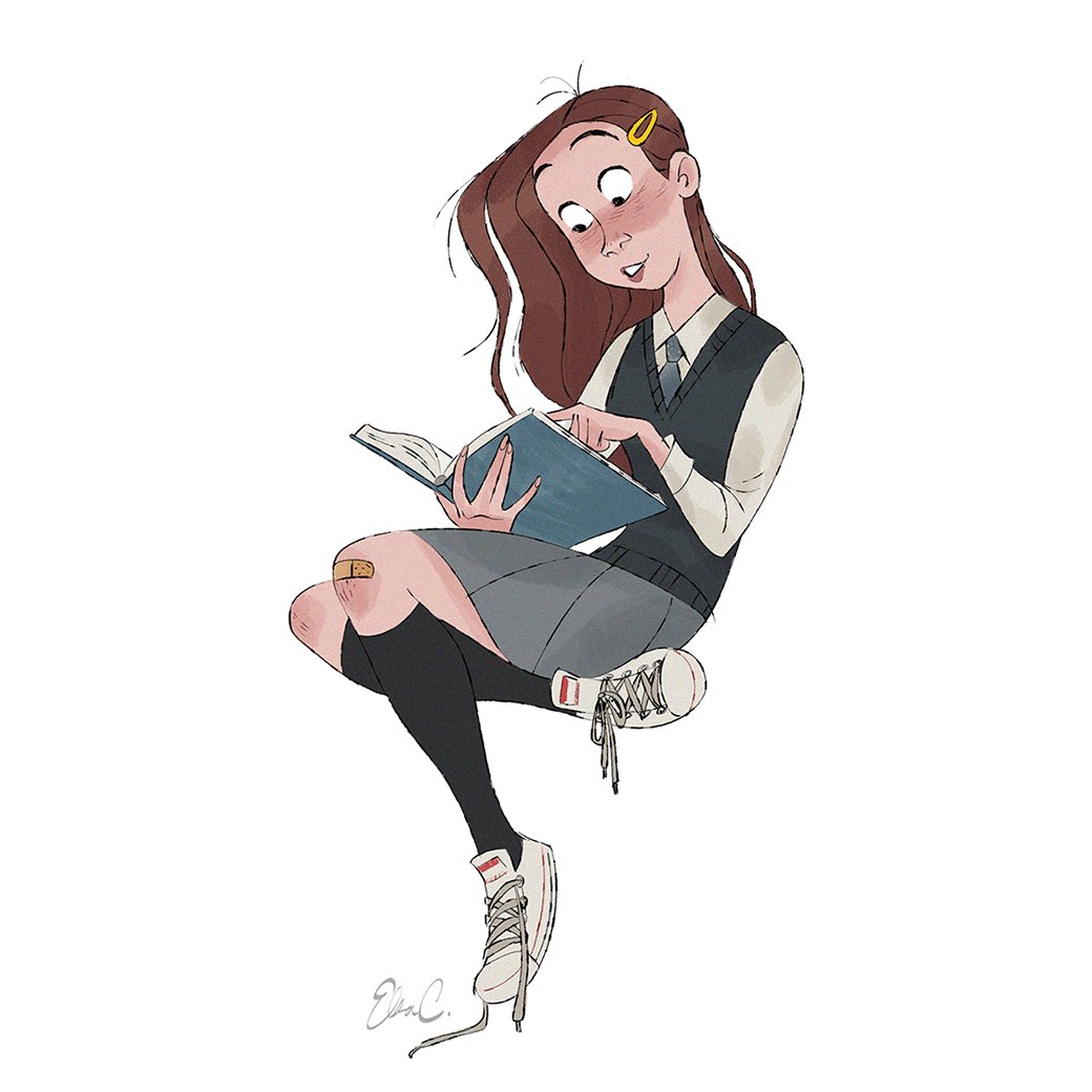ElsaSketch's tweet image. Clumsy bookworm 📖 🐛