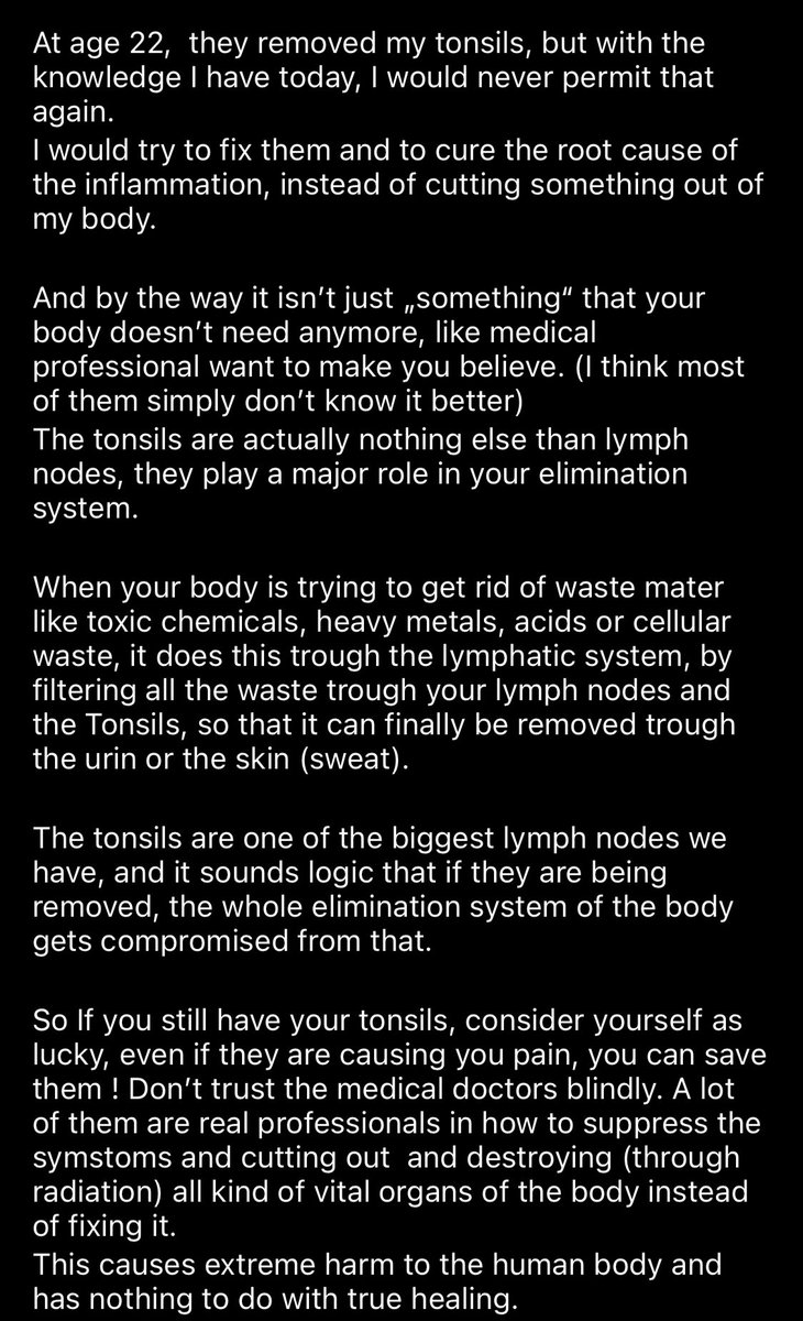 kdritco's tweet image. Do you still have your tonsils??  I don’t and I am suffering from toxic overload. Start asking questions. Western Medicine will not help us. #tonsils #fibromyalgia #toxicoverload #invisibleillness #startaskingquestions #chronicpain #youneedallofyourorgans