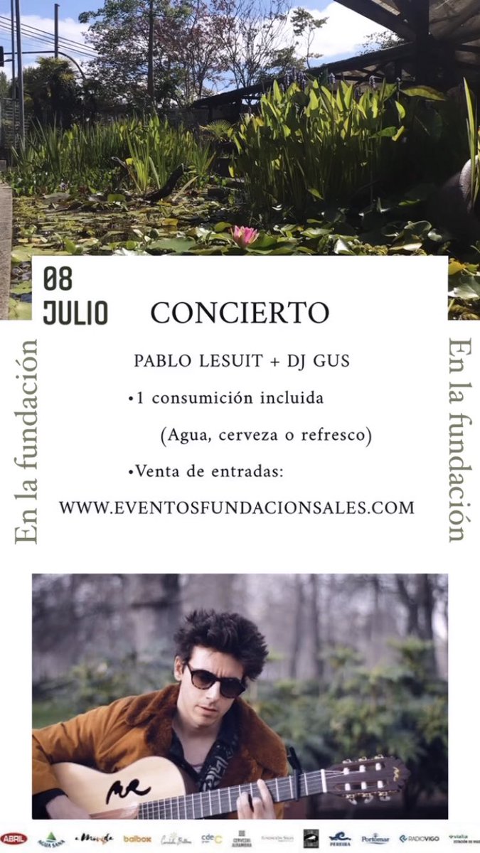 Hoy concierto en la fundación, entradas todavía disponibles en eventosfundacionsales.com