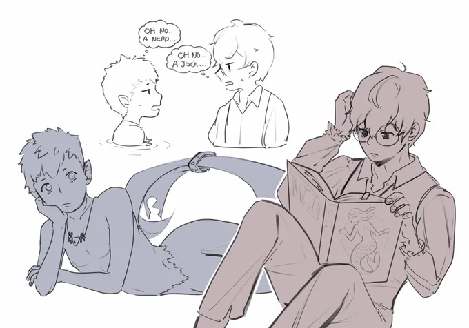 #pegoryuweek2021 Day 6: AU
It's the nerd/jock high school love story but gay and at sea 