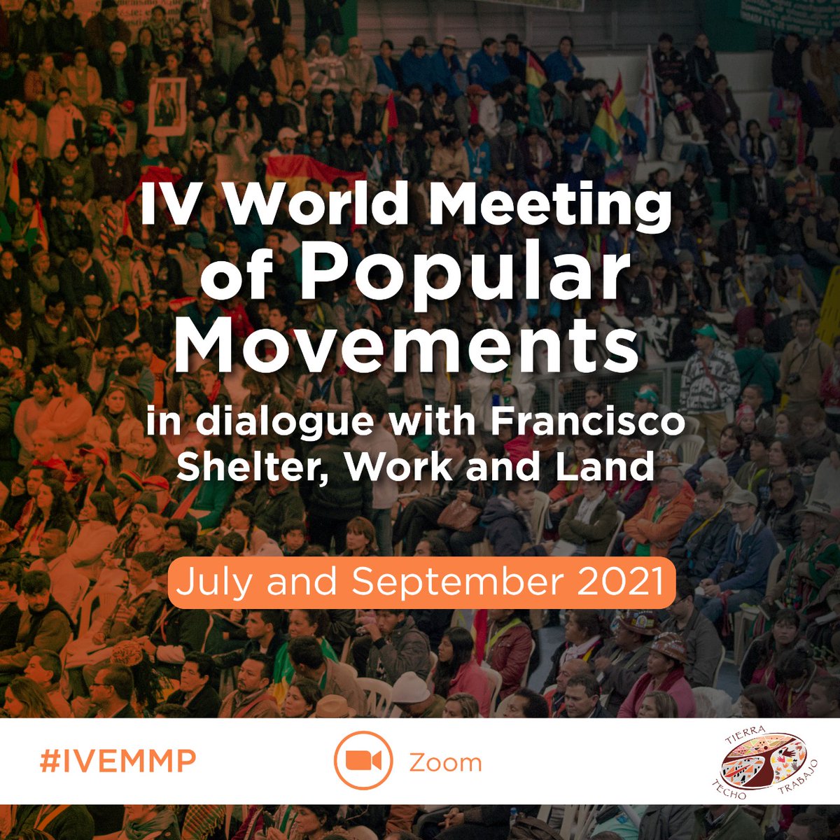 VaticanIHD's tweet photo. 📢#SHELTER #LAND AND #WORK.
🗓️ Starting the IV World Meeting of Popular Movements #IVEMMP In dialogue with @Pontifex_es.
It will take place in two parts #July and #September.
The first meeting with @CardinalTurkson.
https://t.co/mPPEuJyL4M via @VaticanIHD https://t.co/92T9JAlYMl