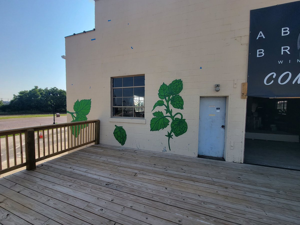 Making some progress on the mural!