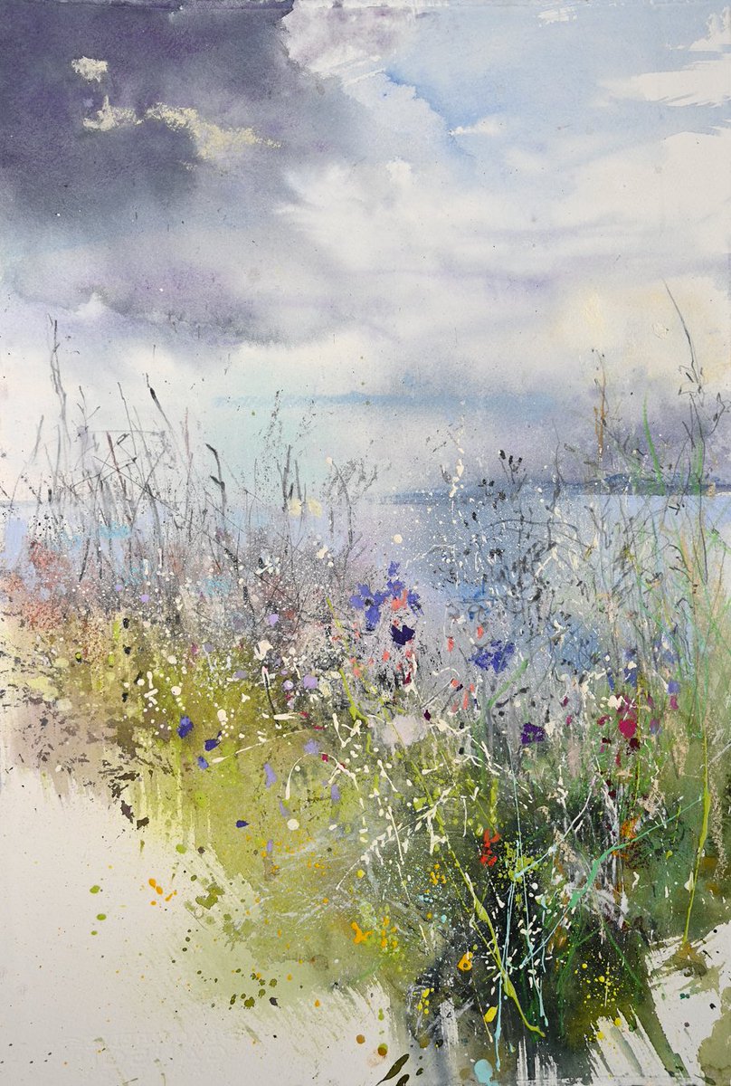 'Wild Meadow by the Sea' 7.7.21
56x38cm
#enplainair #painting #sea #meadowflowers