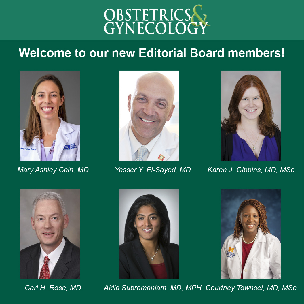 Please join us in welcoming the newest members of our Editorial Board!