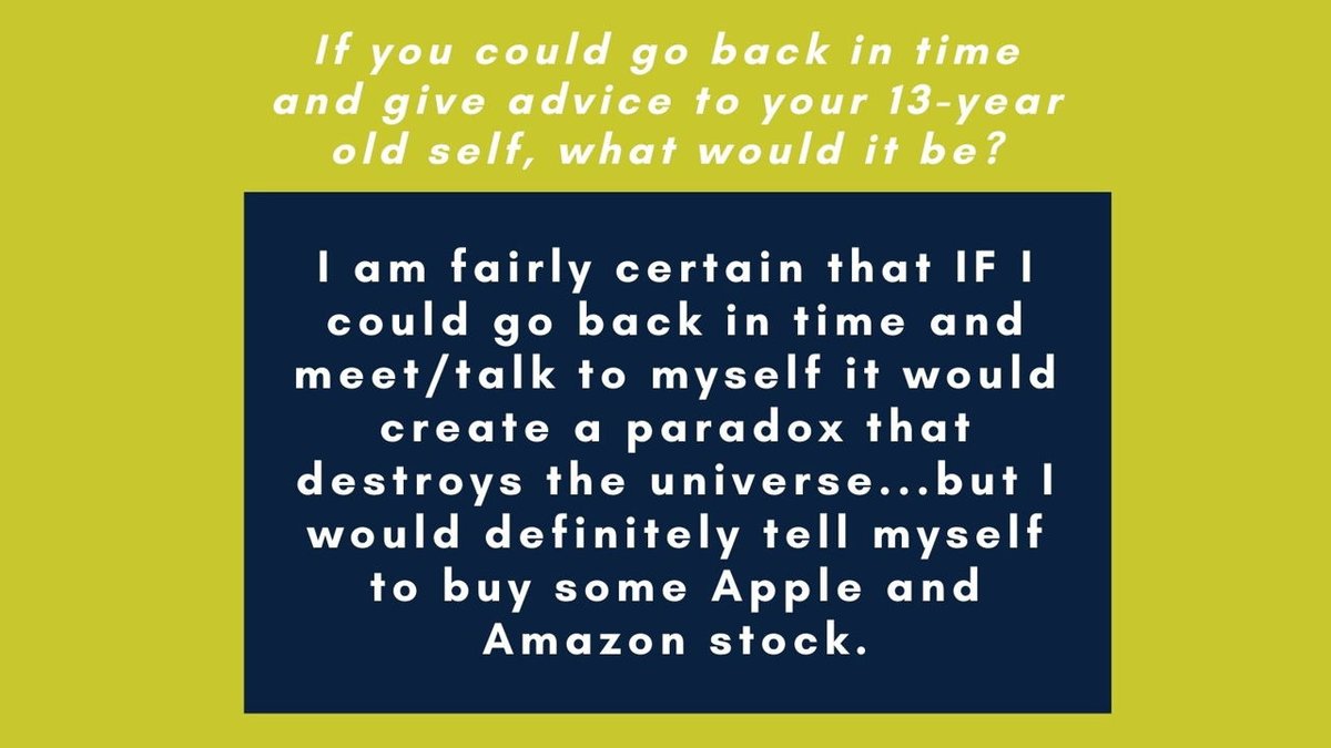 Meet Sam Stavis! (<a href="/TeachInChucks/">Sam Edward Stavis #BlackLivesMatter</a>) Sam is our Middle School/Jr. High Director. When asked what advice he would give to his 13-year old self, Sam shared some useful words of wisdom. What advice would you give to yourself at that age?
