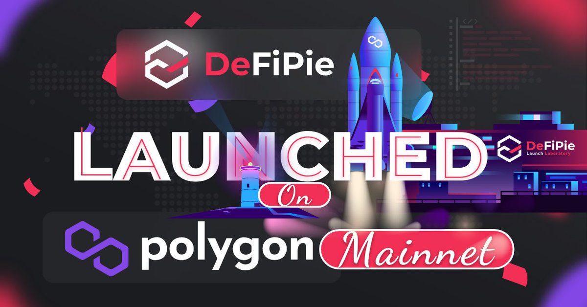 Hey folks! $PIE team is happy to release  #DeFiPie application on <a href="/0xPolygon/">Polygon | POL</a> 🎉

Contract link is here: polygonscan.com/address/0x5e12…
Bridge: wallet.matic.network/bridge/