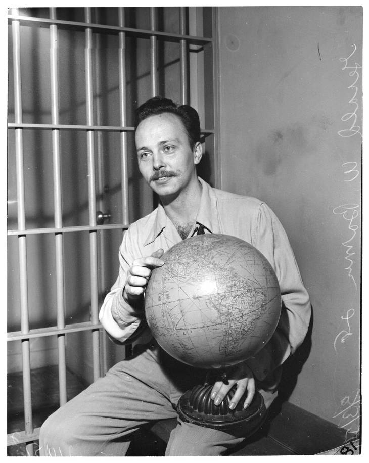 NARiverside's tweet image. #ArchivesWaitWhat? The prince of Thulia sued the US in 1954, following his conviction on check forgery. The Empire of Thulia and its 11 principalities were not subject to American law, he claimed. He was declared sane nonetheless. #LAHistory