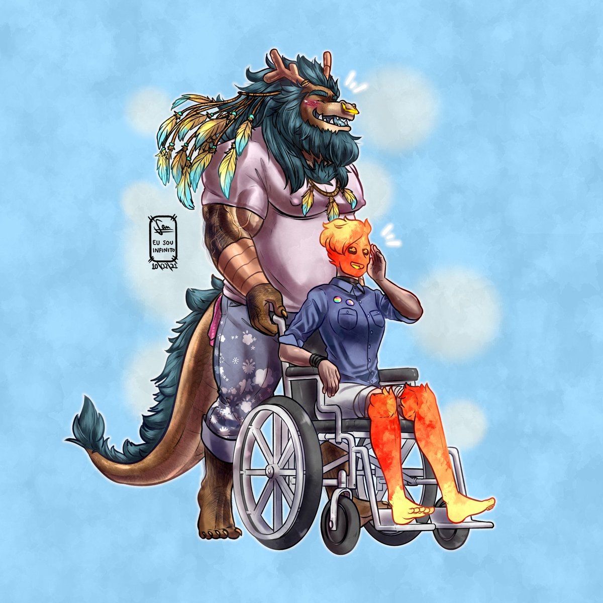 eusouinfinitu's tweet photo. Aqui tem diversidade. 🔥❤️🐲
Ilustração disponível no meu artbook "Monstruário do Inframundo". Corre lá no Catarse e garanta seu volume e um abraço, link na bio: https://t.co/BI6v3rVX5J https://t.co/bykwJgEVYk