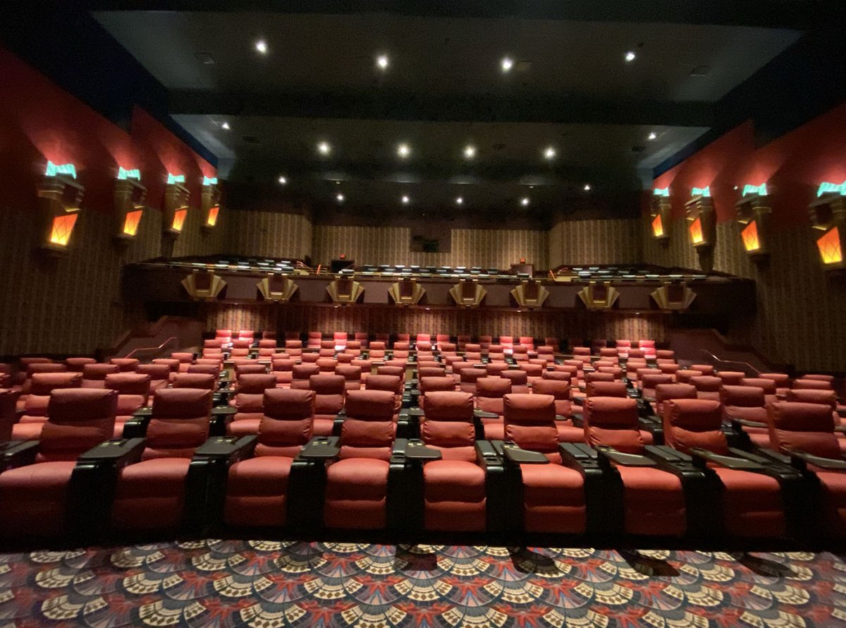 OKCTalk's tweet photo. After closing and going into foreclosure due to the pandemic, the Warren Theater in @MidwestCityOK reopened yesterday after being purchased by Regal.  It's the only movie theater in that area. https://t.co/cS9OgVbZKq