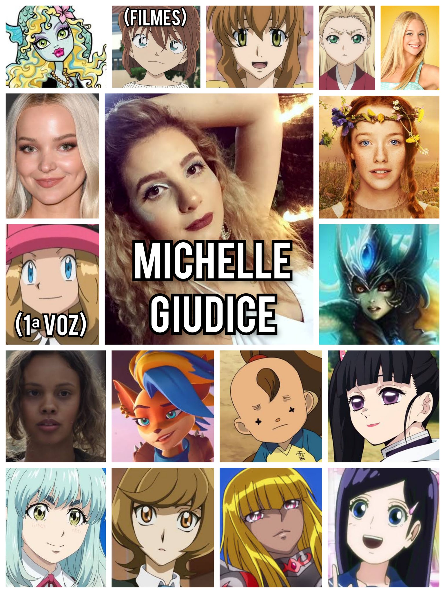 Anime Dublado on X: Michelle Giudice entra para o elenco de