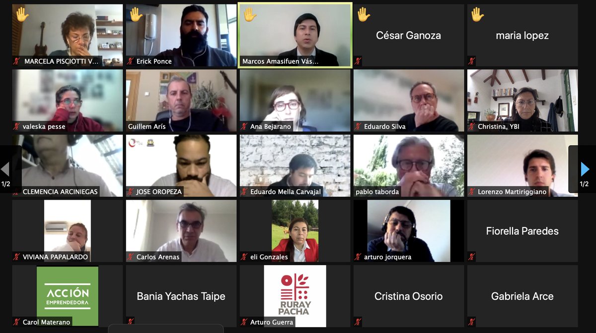 Excelente sesión hoy con los mentores de <a href="/EnelGroup/">Enel Group</a>  liderado por <a href="/guillemaris/">Guillem Arís</a>.  Que bueno ver tanto entusiasmo y colaboración entre mentores, compartiendo ideas para resolver retos juntos.  Todo por el bien de los jóvenes emprendedores. #SOSMentoring #putamentorinyourlife