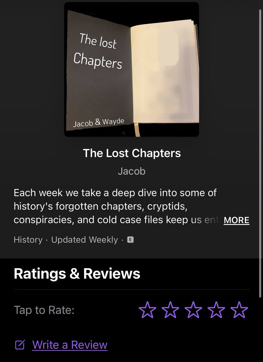 lostchapterspod's tweet photo. BIG NEWS GUYS! We are now on Apple Podcasts! Go ahead and give us a follow along with a rating and review! Tell your friends and keep spreading the word! #thelostchapters https://t.co/RqQG702xnJ