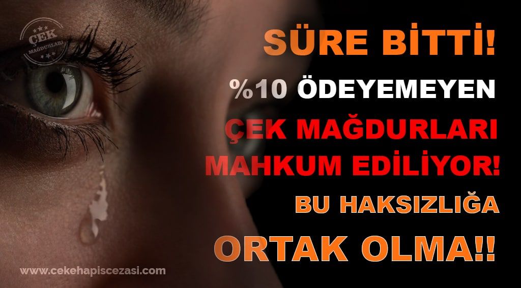 Sırf borcum var diye beni hapise at sonra kapıma gelip oy iste‼️‼️HAKMI BU?? 
#CEKEHAPİSCEZASIKALKSIN diyoruz, hapis yolu gösteriyorsunuz, erteleme değil kalıcı çözüm istemeyi bıraktık, DİLENİYORUZZZZZ ARTIK ‼️‼️
<a href="/BY/">Binali Yıldırım</a> <a href="/mehmedmus/">Dr. Mehmet Muş</a> <a href="/mustafaelitas/">Mustafa Elitaş</a> <a href="/yilmaztunc/">Yılmaz TUNÇ</a> <a href="/avabdullahguler/">Abdullah Güler</a>
