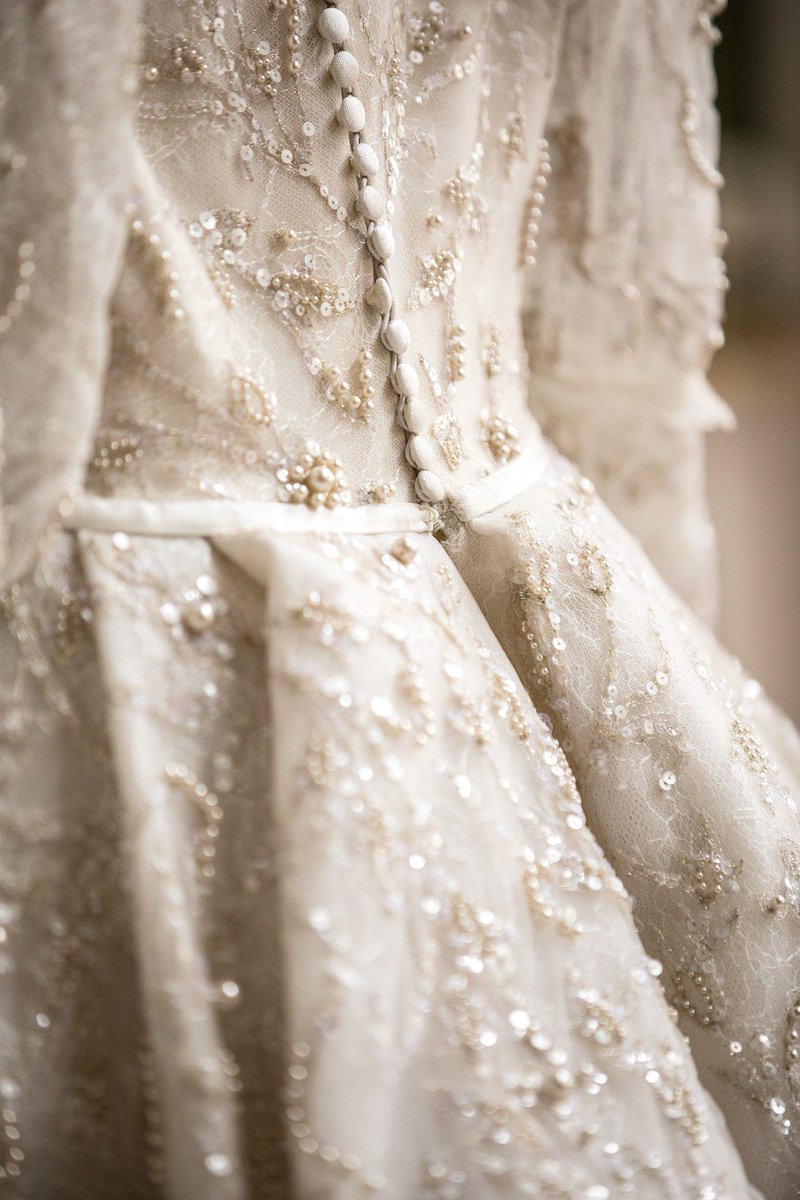 CoutureRoyals's tweet photo. Appreciation thread for Hereditary Princess Ekaterina of Hanover’s wedding dresses, all by Sandra Mansour ✨🤍

Religious Ceremony: “we created something traditional with Russian influence. The result was a hand-embroidered dress made from Chantilly lace with a pearl overlay” https://t.co/agahU9iRoG