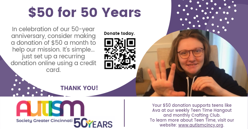 Donate today at tinyurl.com/ASGC50, or by scanning the code in the graphic below. #ASGC50