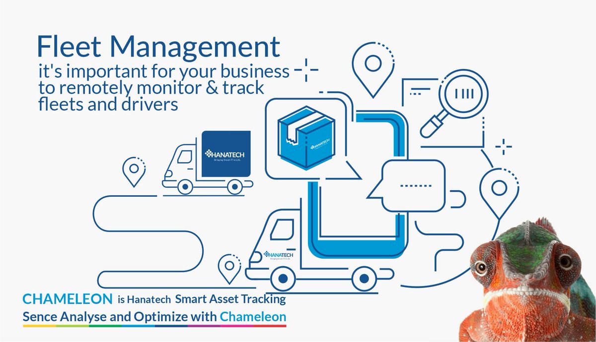 HanatechIoT's tweet image. Chameleon is Hanatech Smart Asset Tracking Solution
To compete today’s high competitive market, it’s important for your business to remotely monitor and track fleets and drivers. Whether your goal isto reduce logistics costs, improve fleet
hanatech.ca/news/fleet-man…