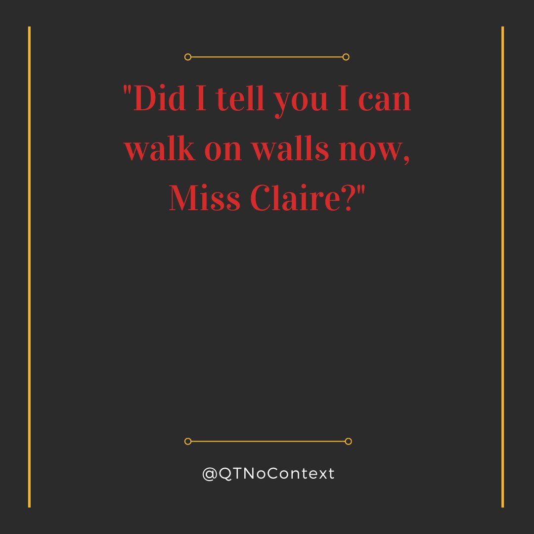 QTNoContext's tweet photo. "Did I tell you I can walk on walls now, Miss Claire?"

#WallWalking #NewSkills

#NoContext #QuestingTime #QuestingtTmeComedy #dnd #DungeonsAndDragons #TTRPG #Ravensholm https://t.co/4YlEFcvRhl