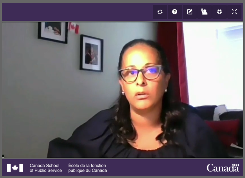 Hearing from IRCC's DMA, Caroline Xavier, about the progress IRCC has made over the past year. With a special shoutout to <a href="/MissFarahB/">Farah Boisclair</a> and her team. Read IRCC's commitment to anti-racism here: canada.ca/en/immigration…