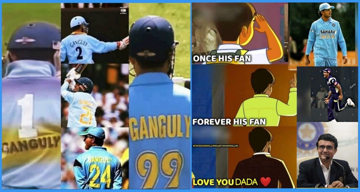 AnkitTheKhiladi's tweet photo. Name #SouravGanguly Will Always Remain An Emotion For Me! 
Forever Dada @SGanguly99 Fan! 
Love You Ganguly! 
#HappyBirthdayDada #LongLiveDada https://t.co/TSOcvpxNWw