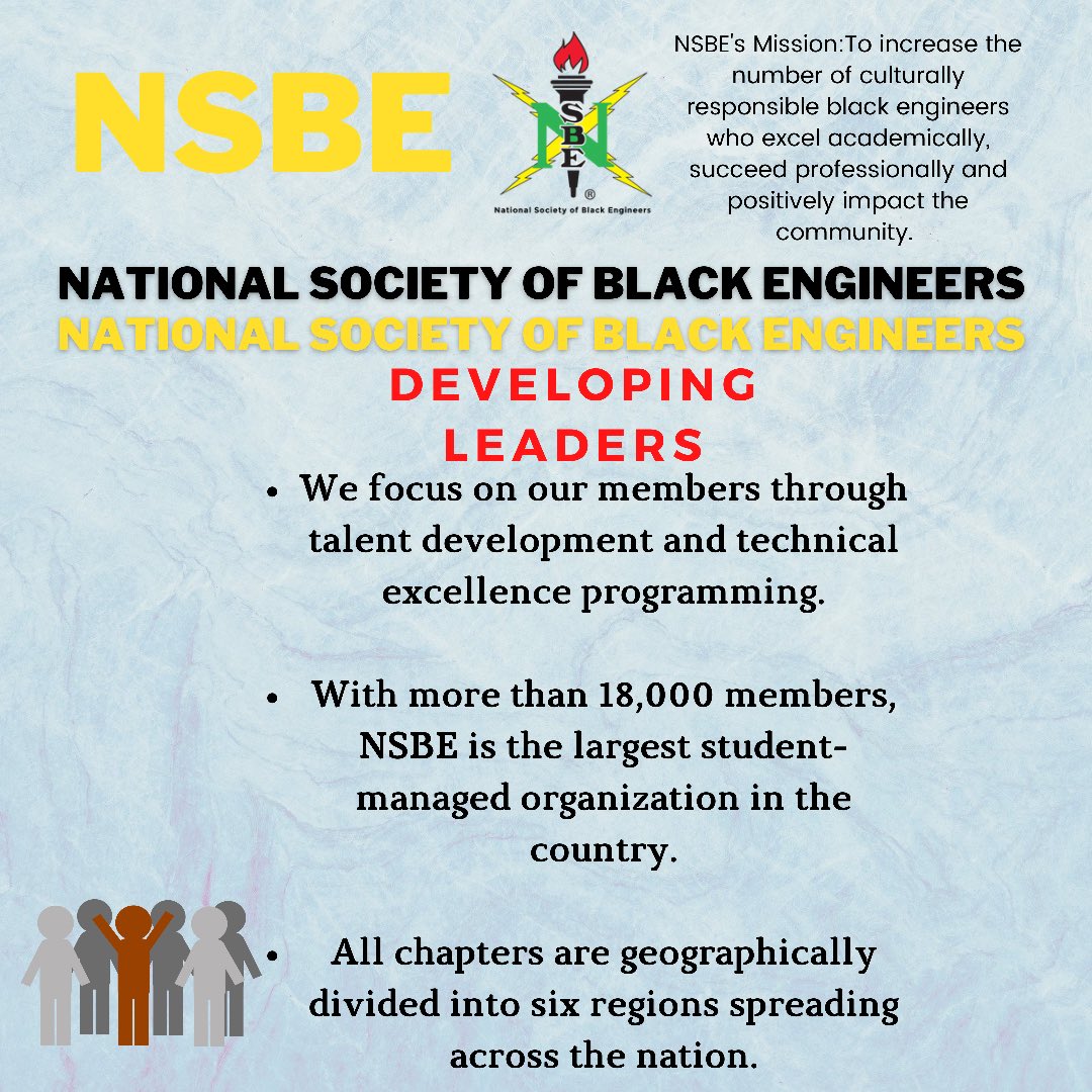 NSBEUCF's tweet photo. 🤩Ever Wondered How NSBE originated? Here are some quick facts about us and who we are! https://t.co/Tss9kFZZ89