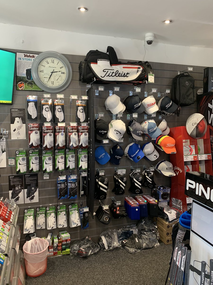 Call in and have look at our fantastic range of Woods, irons, putters, clothing, bags, golf balls hats and shoes.