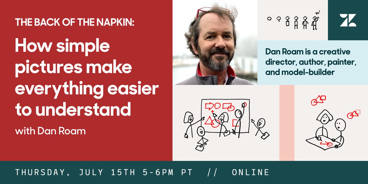 Join us next week in this interactive skills-building session to discover the incredible persuasion power of your visual mind.

Event features <a href="/dan_roam/">Dan Roam</a> - author of five international bestselling books on business-visualization and communication clarity.

eventbrite.com/e/the-back-of-…