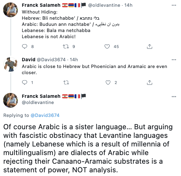 Bad Arabic and Hebrew Takes tweet media