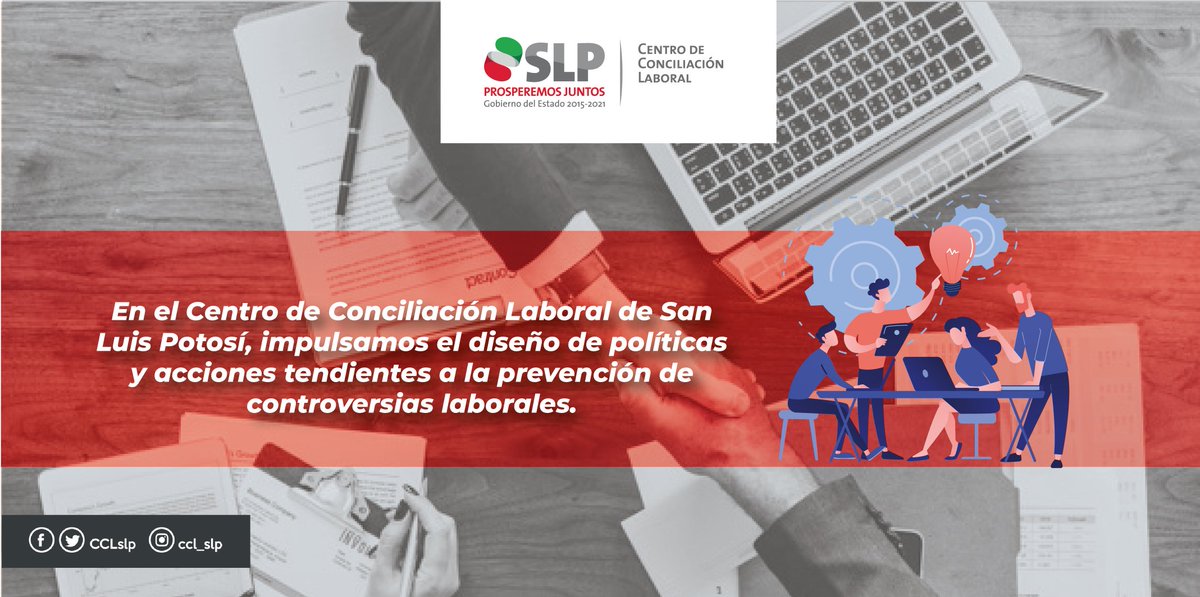 CCLslp's tweet photo. En el #CCLSLP, impulsamos el diseño de políticas y acciones tendientes a la prevención de controversias laborales. Tomando como base el diálogo y la conciliación, para encontrar la mejor solución.
#PorTiyParaTi, nuevo #CCL #SLP #ResuelveRápidoyBien. https://t.co/4Ic0AvkcMH