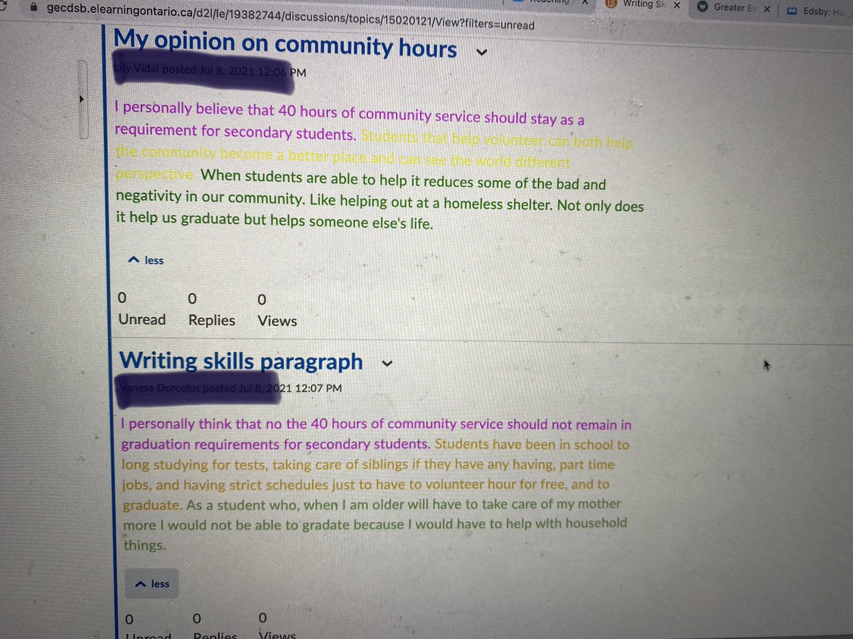 Do you S.E.E. what these awesome Clippers are doing? We practiced writing skills and made our thinking visible to others. They had the opportunity to read and comment on 28 SEE Paragraphs and examined different styles of writing. #ReachingAhead2021 <a href="/gecdsbpro/">GECDSB PR</a> <a href="/LITERACY_SALT/">Literacy Strategies Worth Their SALT</a> <a href="/D2L/">D2L</a>