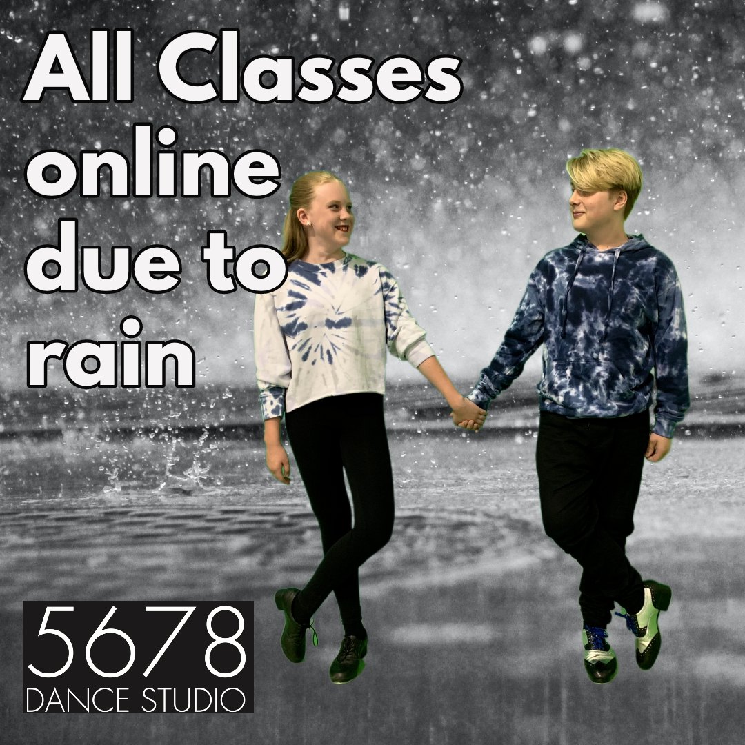 Tonight's classes are online due to rain!  See you in zoom!