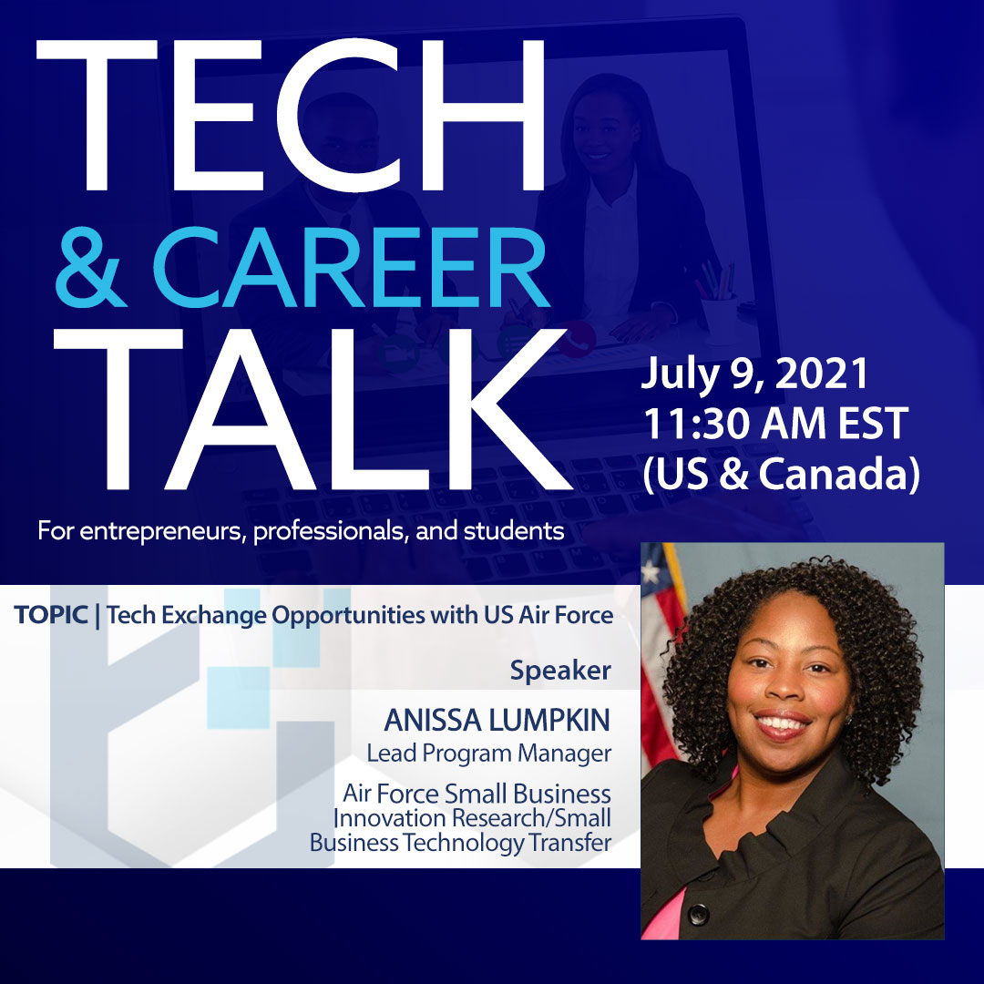 REMINDER: TECH TALK THIS FRIDAY! @BDPA Tech Talks are a great way for students and professionals in IT to connect through all BDPA Chapters. @AnissaLumpkin of #AFRLSB will be the guest speaker! #SmallBusiness REGISTER: us06web.zoom.us/meeting/regist…