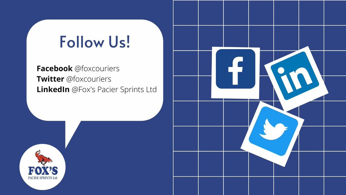 foxcouriers's tweet photo. Don’t forget to follow us on our other social media platforms!
Follow us for the latest updates, competitions and company news.

🌐 https://t.co/nNxX5JwhYx

#social #media #follow #courier #delivery #UK https://t.co/OFzfqxLGoW