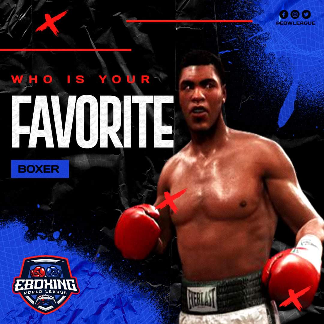 ebwleague's tweet photo. Who is your favorite boxer? Let us know in the comments

#ebwl #boxinggame #boxingleague #boxingesports #esbc #esbcgame https://t.co/r6wV98EMSW