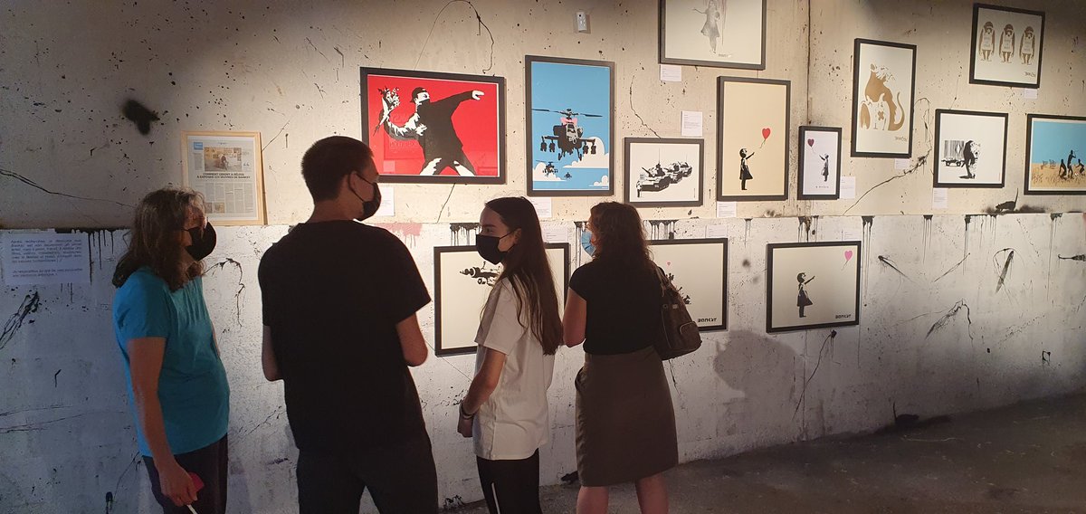 laurentmartin's tweet image. A voir, l'expo #bansky par la @cielaconstell de @villedegrigny91
#CaCestPalace ;-) 
Et cela aide @SOSMedFrance #NobleCause
#banskyagrigny #banskyhumanitycollection