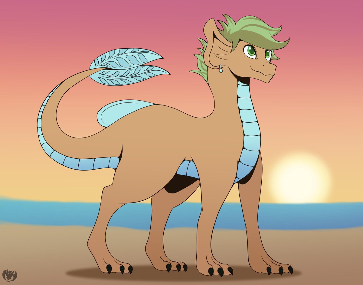 Thank you, ThatPony, for the commission. here's a flatcolor of a grown up version of your baby dragon oc. Hope you like it. 

Commissions are now available. Reply/DM for more info. twitter.com/KDamon1/status…