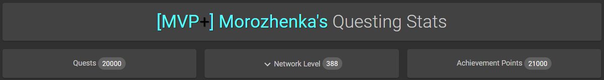 oMorozhenka's tweet photo. 20.000 Quests ;3😊 https://t.co/2jCdGCDUNL